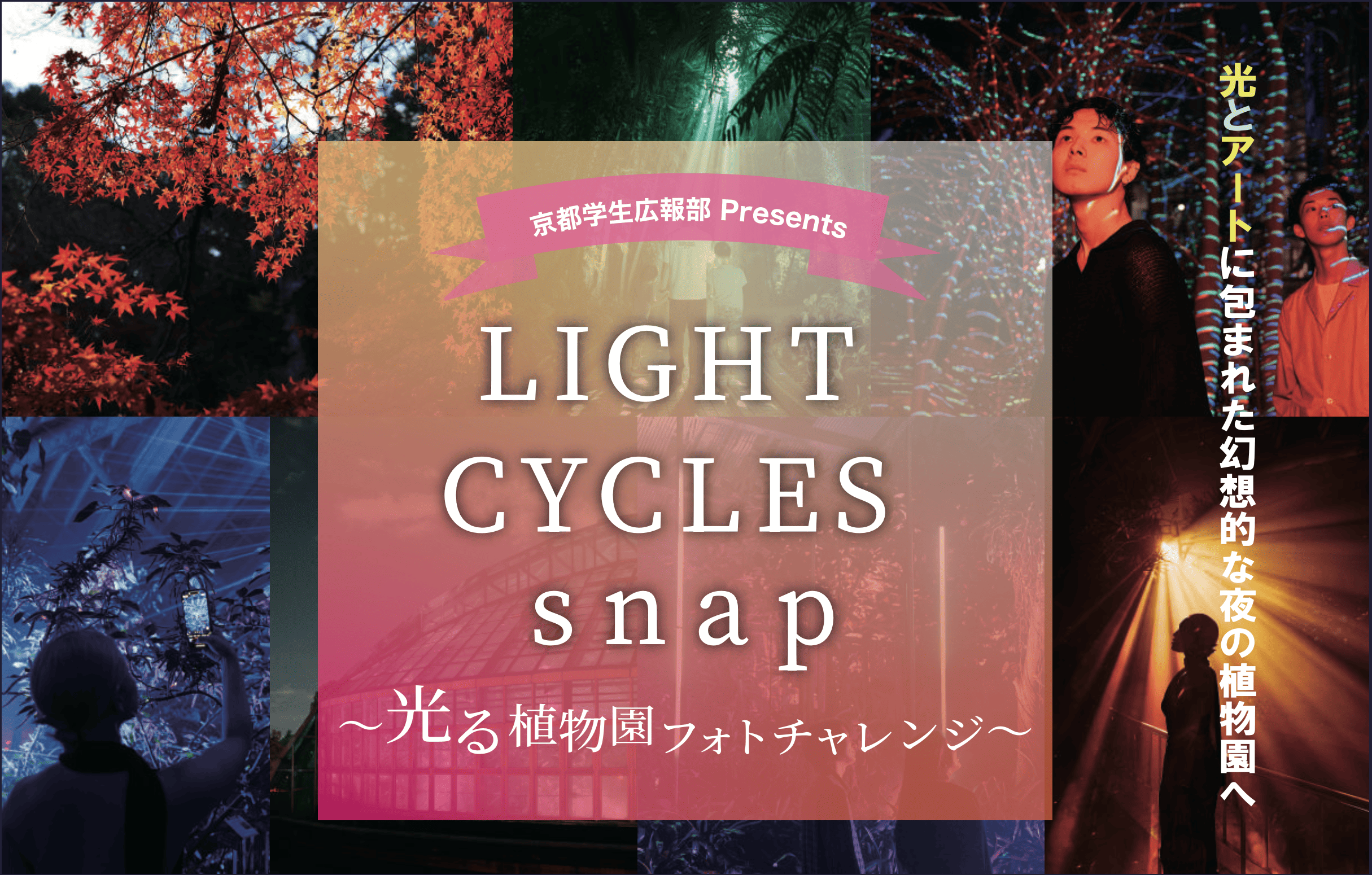 【写真コンテスト】「Light Cycles Snap」で京都府立植物園の新たな魅力を発信しませんか？